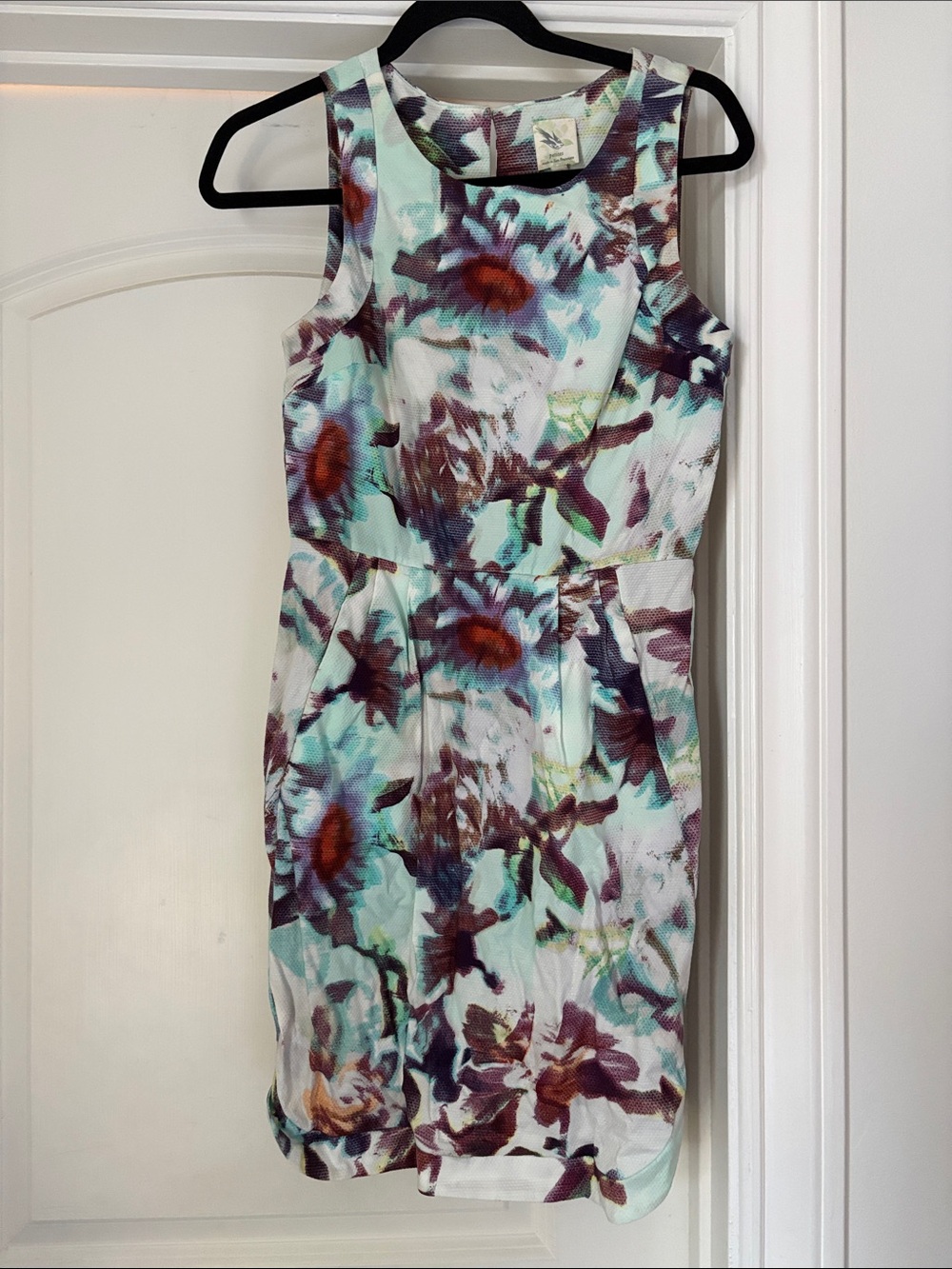 Anthropologie Pressed Flora Shift  Petite Dress